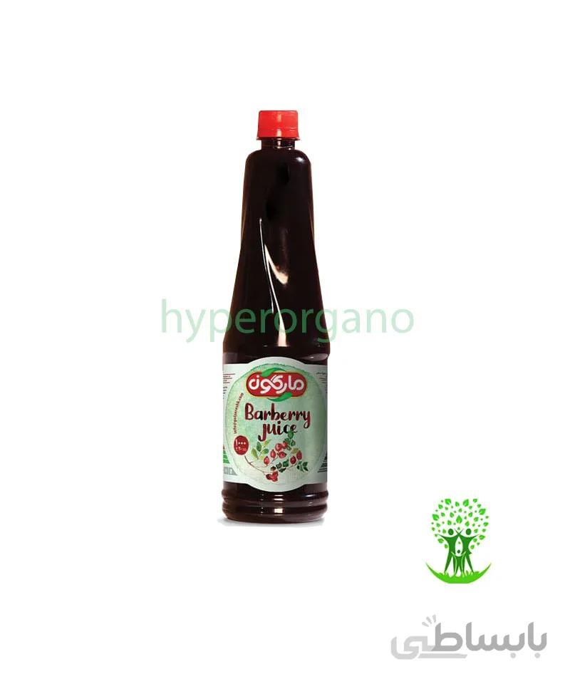 آب زرشک طبیعی 1 لیتری مارگون