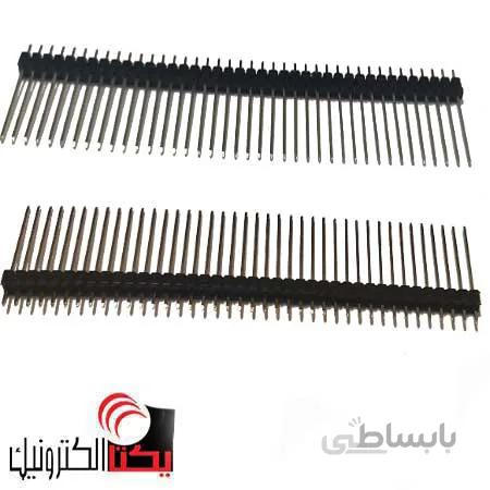 پین هدر نری صاف 2.54 میلیمتر پایه بلند 19 میلیمتر 40*1 پین