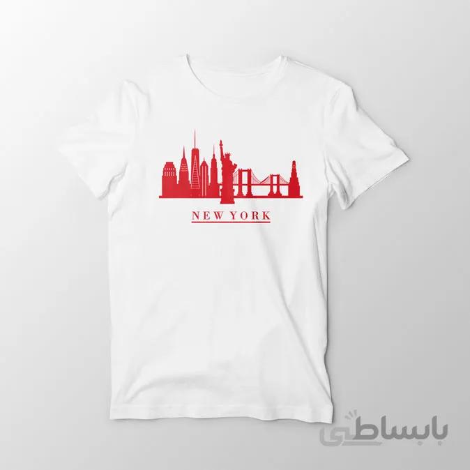 تیشرت سفید نیویورک