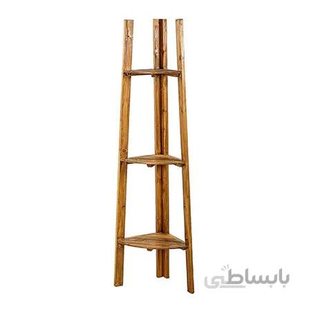 استند گل چوبی طرح رزا