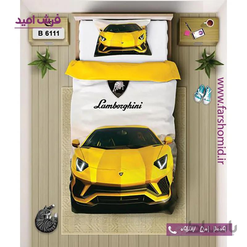 ست روتختی اسپرت 6 تکه اولدوز طرح ماشین لامبورگینی کد B 6111