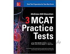 کتاب McGraw Hill Education 3 MCAT Practice Tests