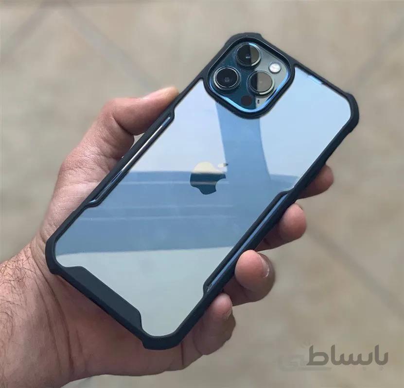 گارد پشت طلق شفاف دفندر لبه مشکی گلکسی A51