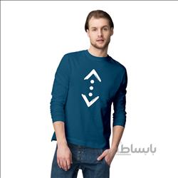 پیراهن پاییزی آبی چوکور-گودال