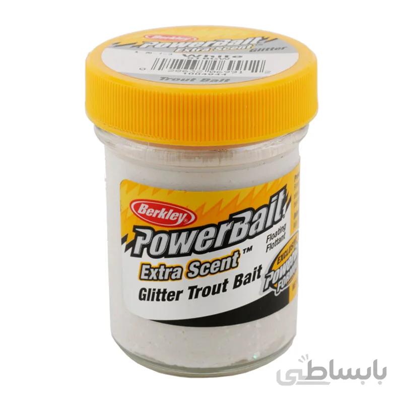 خمیر برکلی پاور بیت قزل الا Berkley PowerBait Glitter Trout Bait White