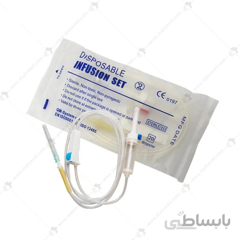 ست سرم استریل شده با سرسوزن گیج 21 و طول 38 میلی متر Disposable infusion set