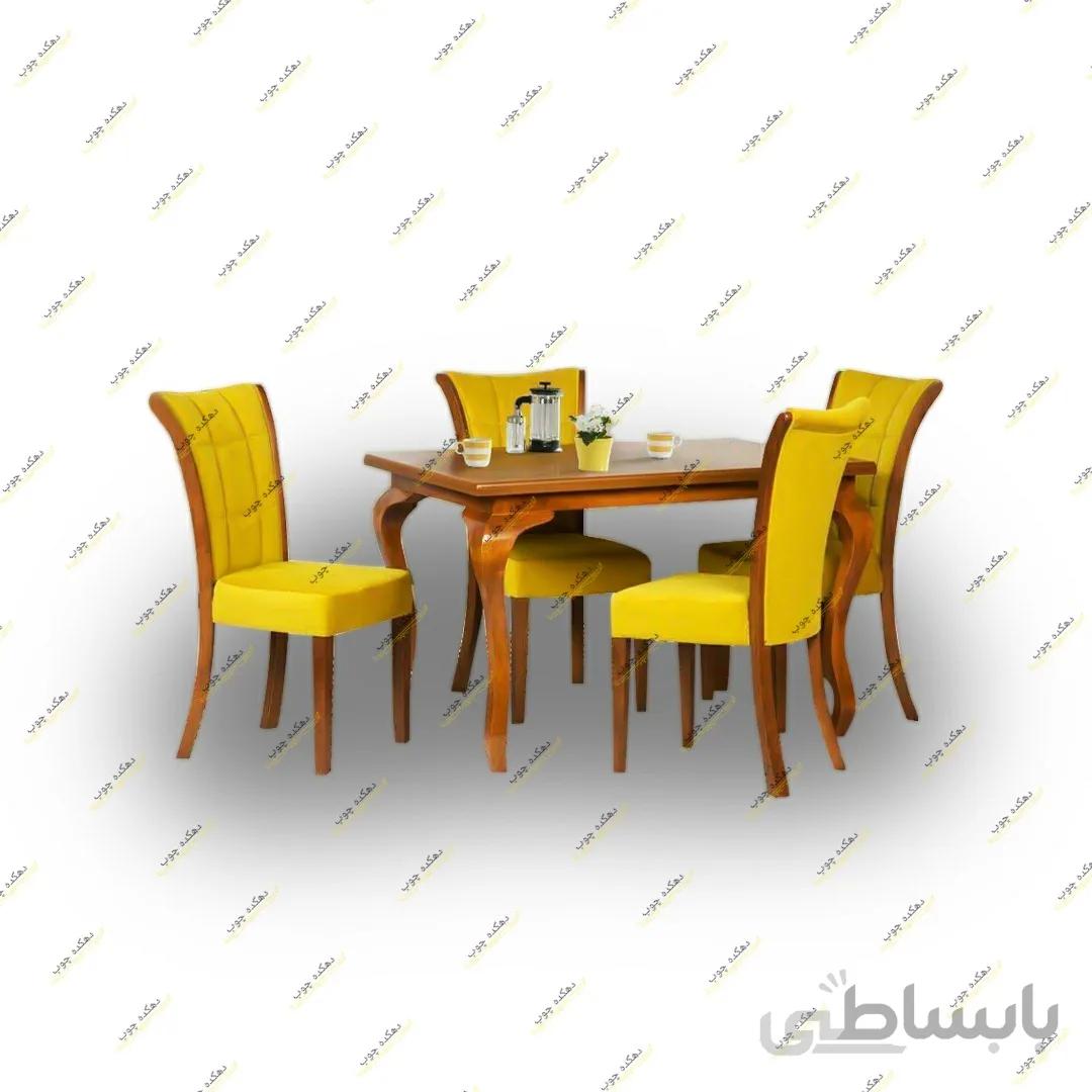 میز ناهار خوری سم آهویی با صندلی سون