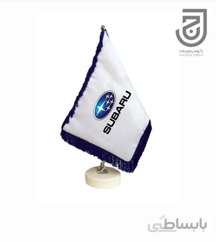 پرچم رومیزی طرح خودروی سوبارو دور ریشه
