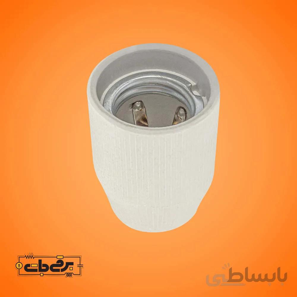 سرپیچ سرامیکی E27 با راکورد برنج