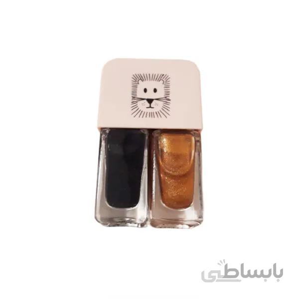 لاک ناخن دوقلو طرح حیوانات کد 11