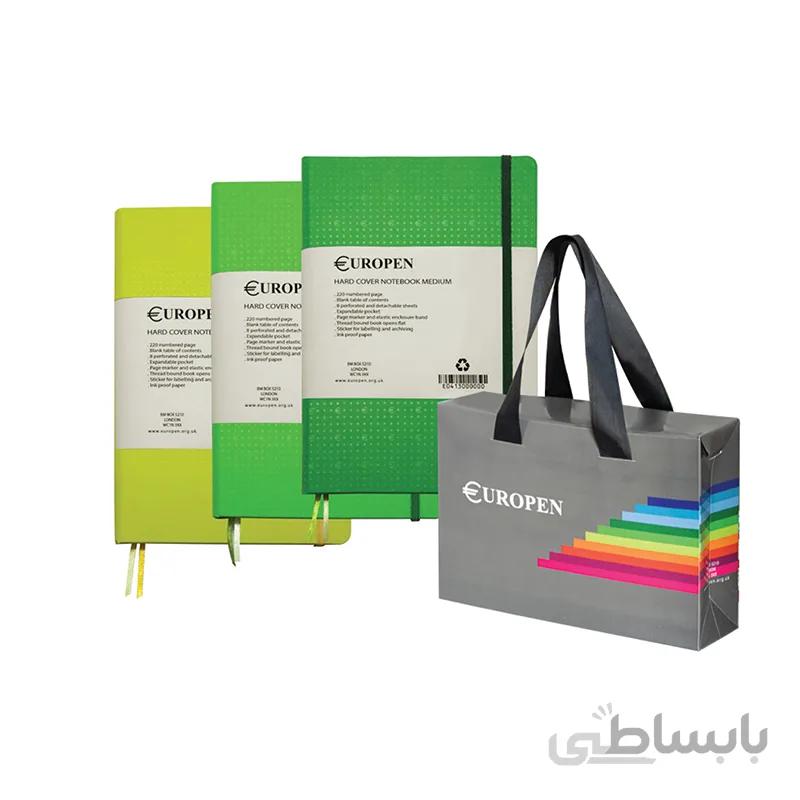 ست دفتر یوروپن مدل Gift Pack طیف رنگ سبز
