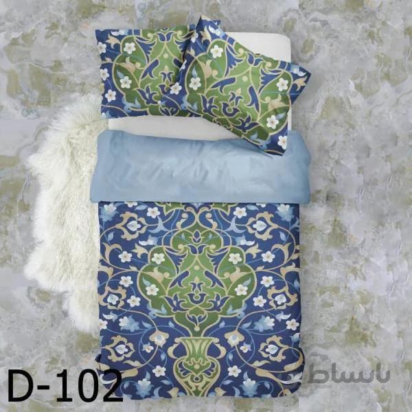 روتختی سه بعدی ساتن ابریشم ترک طرح کلاسیک - کد D 102