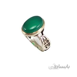 انگشتر نقره عقیق مردانه کد 3458