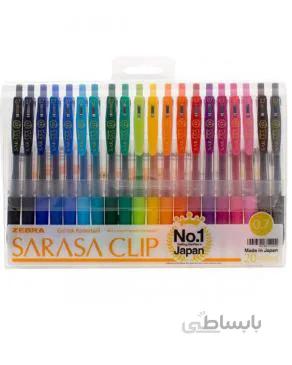 روان نويس 20 رنگ زبرا مدل Sarasa Clip ا Zebra Sarasa Clip 20 Color Rollerball Pen