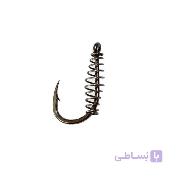 قلاب ماهیگیری کارپ مدل فنردار سایز 3 بسته 7 عددی — تصویر 1