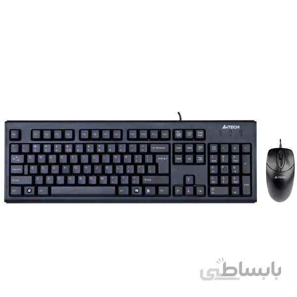 کیبورد و ماوس ای فورتک مدل KR-8572 ا A4Tech KR-8572 USB Keyboard and Mouse کد 416569