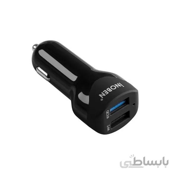 شارژر فندکی اینوبن مدل Icar N73A ا iNOBEN Icar N73A Dual USB Car Charger