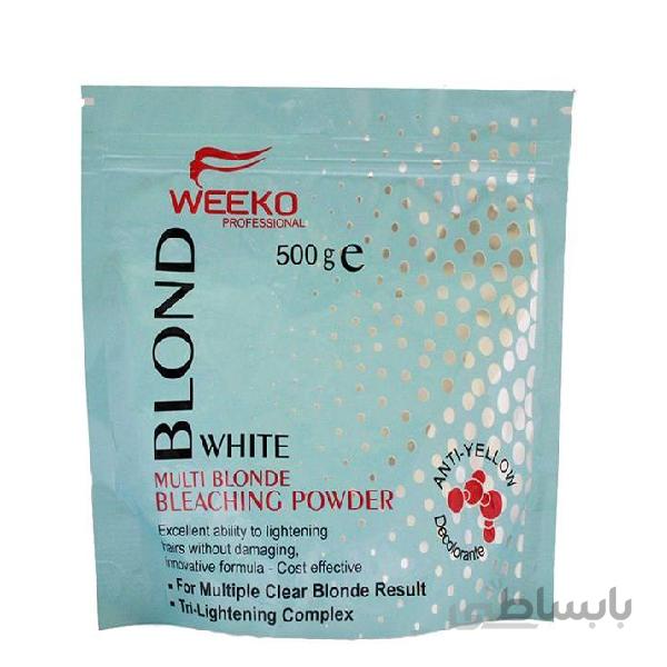 پودر دکلره ویکو مدل Blond White رنگ سفید وزن 500 گرم