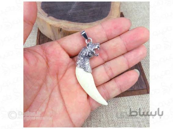 گردنبند مردانه طرح دندان پلنگ 13729