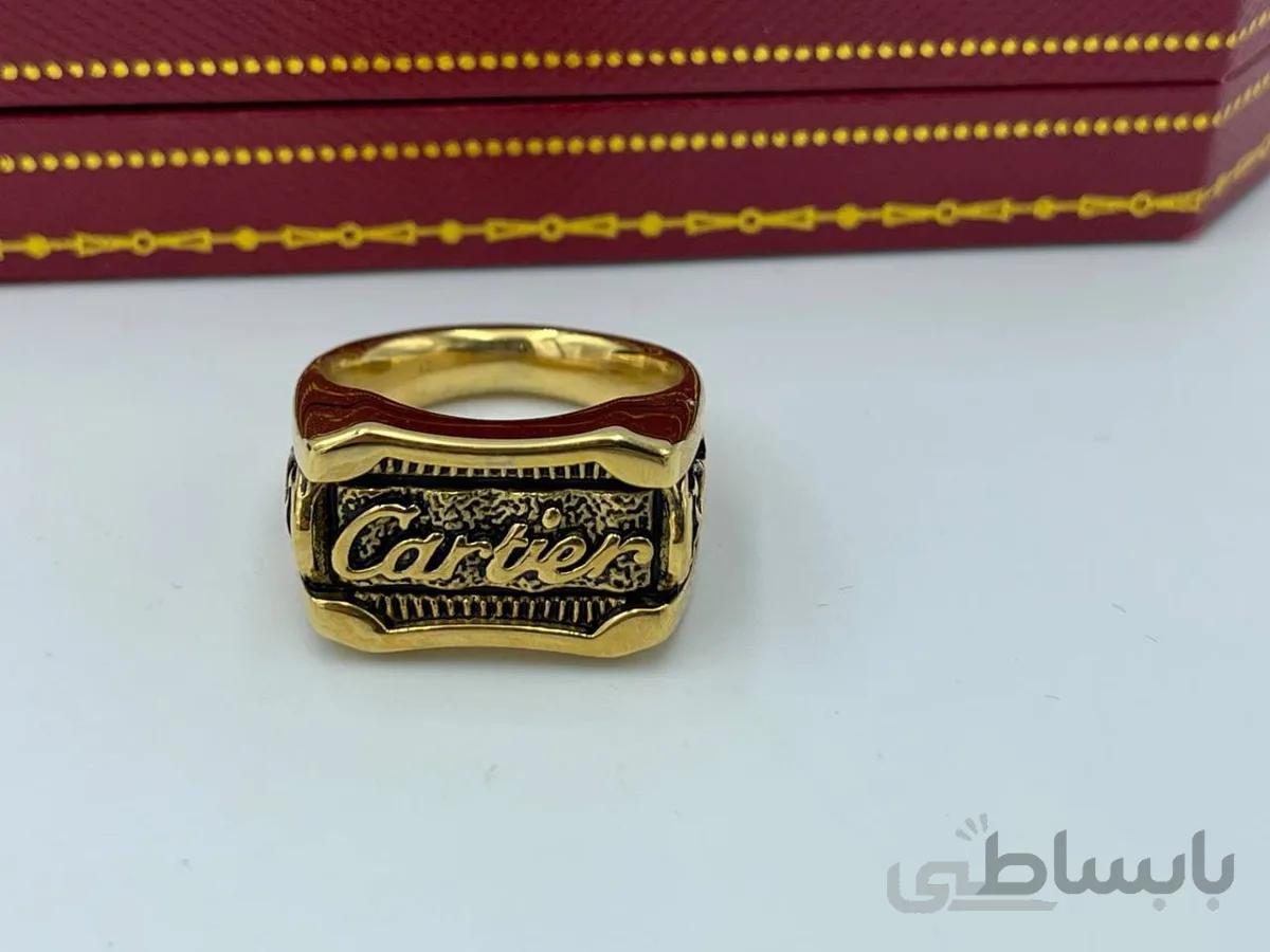 انگشتر مردانه با حکاکی کارتیر