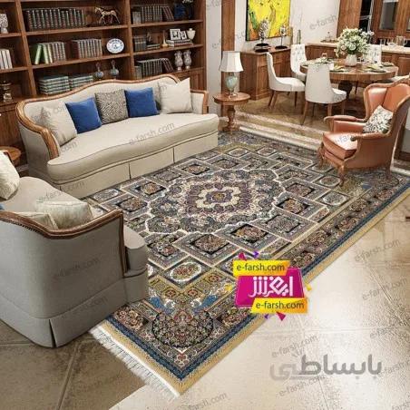 فرش ماشینی مشهد طرح 802040 بژ