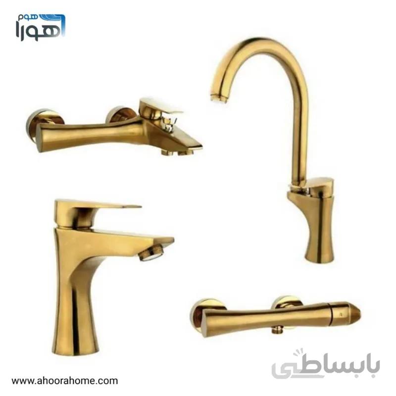 ست شیرآلات راسان مدل آتیس طلامات RASAN