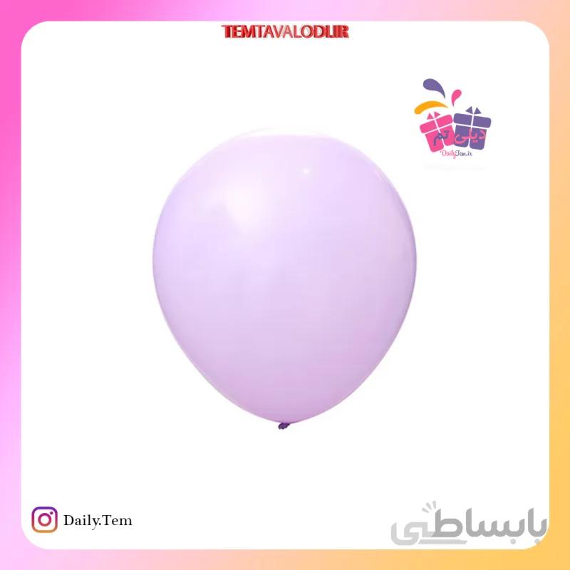 بادکنک پاستیلی نیم بالن بنفش