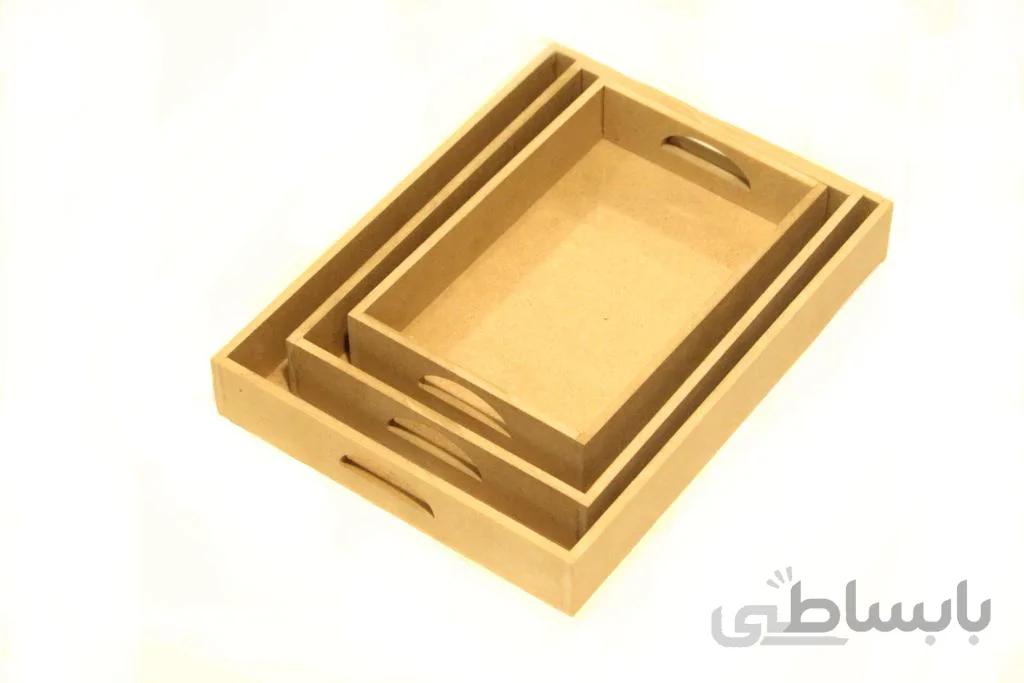سینی مستطیل دسته دار