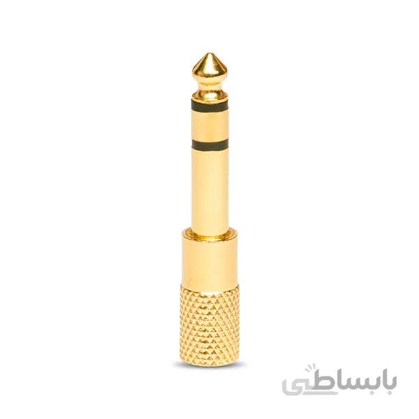 تبدیل فیش 6.3 میلیمتری به 3.5 میلیمتری aux مدل گلد