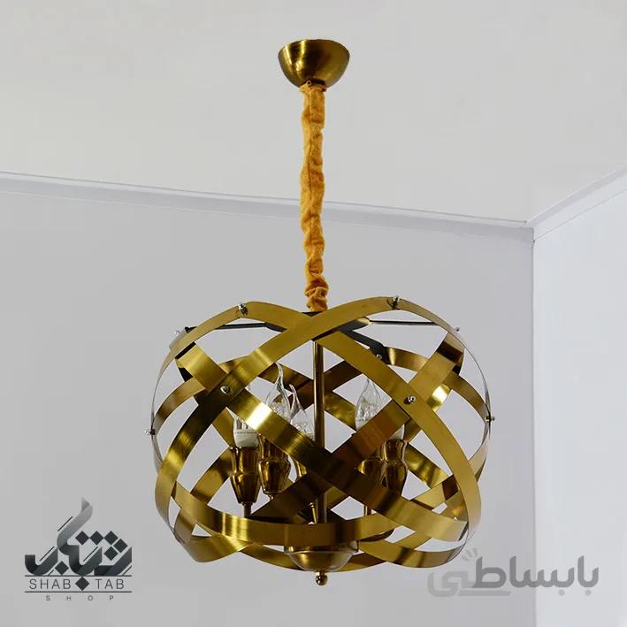 لوستر مدرن پنج شعله کد 574/5 آنتیک SHJ – سرپیچ E14