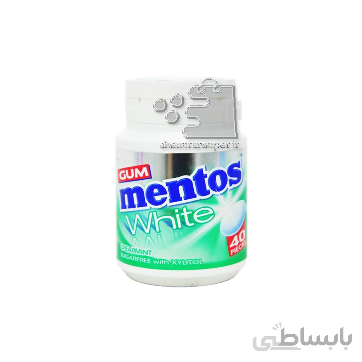 آدامس زایلیتول نعنا ۴۰ عدد وایت منتوس – mentos