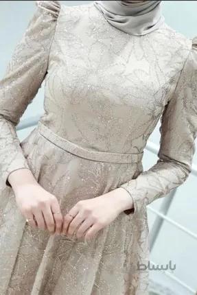 مدل لباس مجلسی پوشیده زنانه برند ModaAdige رنگ طلایی ty242852068
