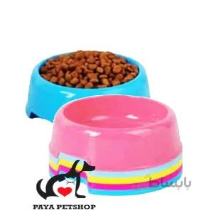 ظرف غذای دايره ای سگ و گربه در رنگ مختلف