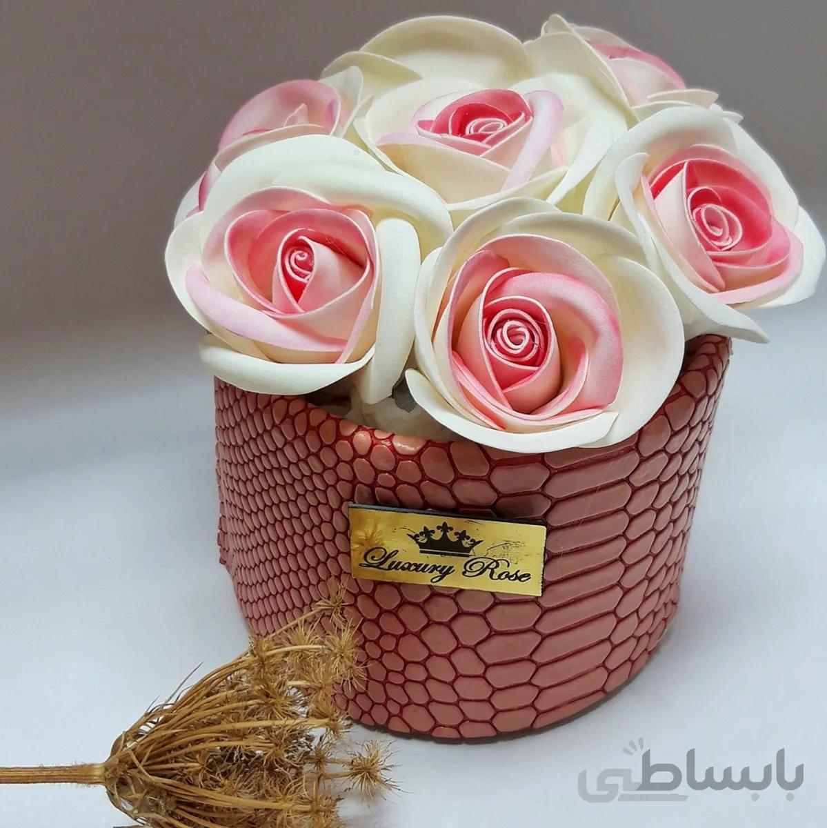باکس گل گلبهی 7 شیری صورتی