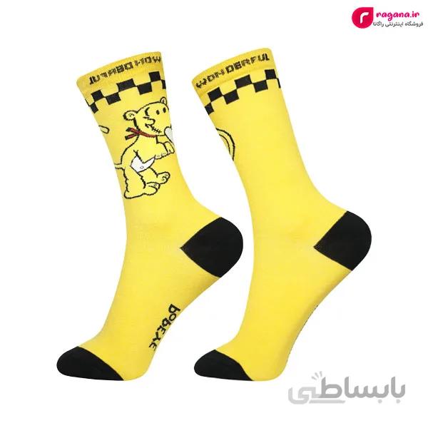 جوراب زنانه ساق بلند MOXIAO طرح سگ تا ب تا کد R215263