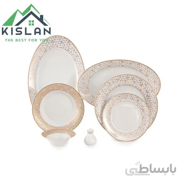 چینی زرین ژئومتریکال نقره ای 6 نفره