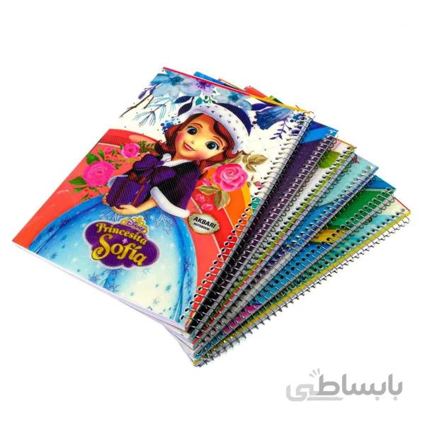 دفتر 80 برگ سیمی تعاونی بسته 5 عددی