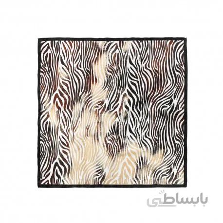 پوشت (دستمال جیب) زبرا سفید زرد