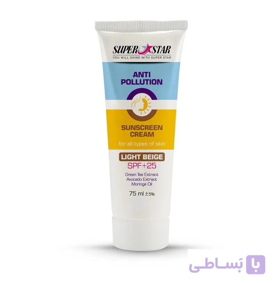ضد آفتاب کرم پودری روشن SPF25