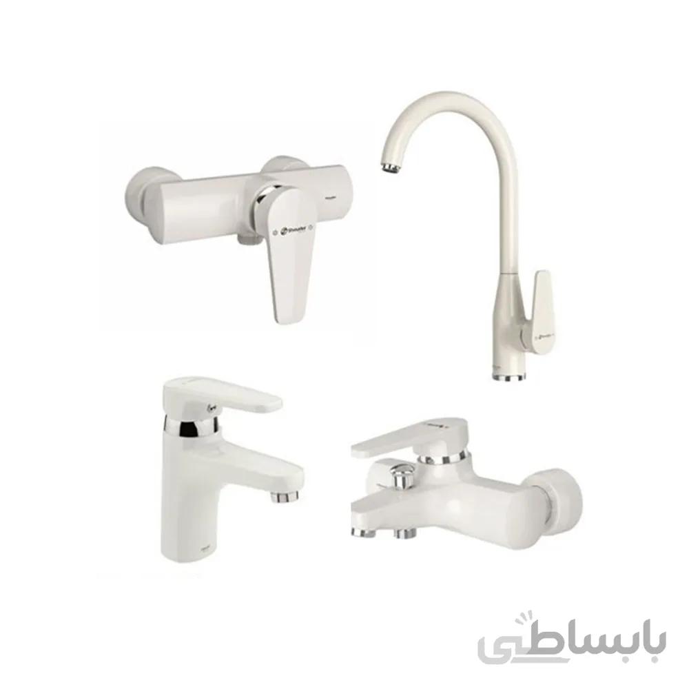 ست شیرآلات لیون شیری کروم شودر ا Lion Chrome Cream Set