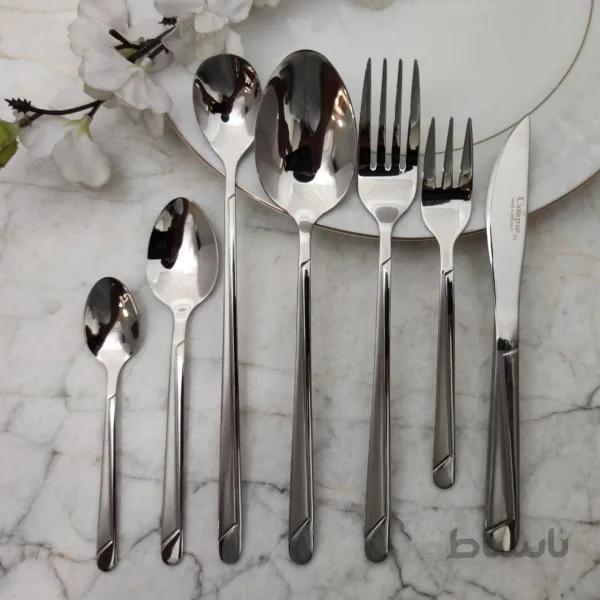 سرویس ۲۴ پارچه قاشق چنگال استیل