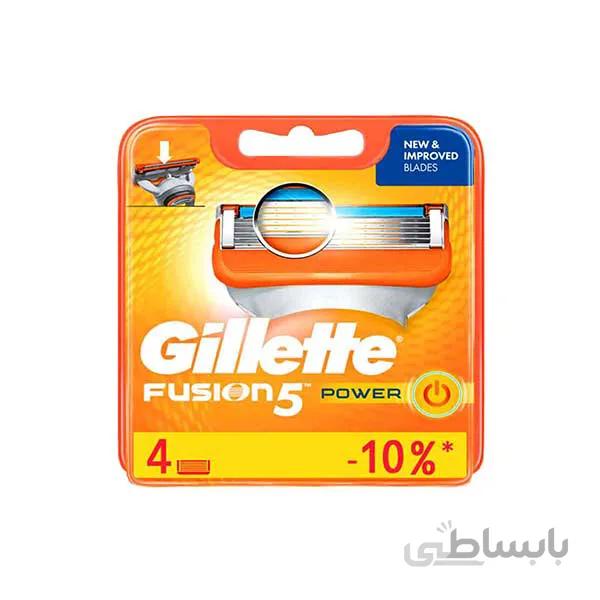 یدک خود تراش ژیلت مدل فیوژن 5 پاور(fusion 5 power)4 عددی