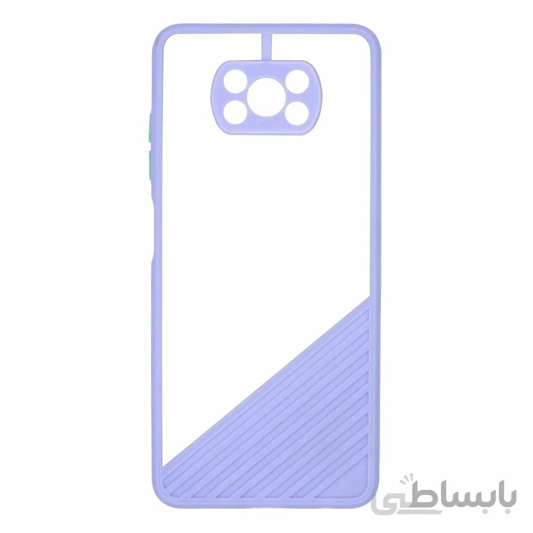 قاب گوشی شیائومی POCO X3 / Mi 10T Lite 5G ژله ای شفاف دور رنگی محافظ لنز دار مدل SHDM