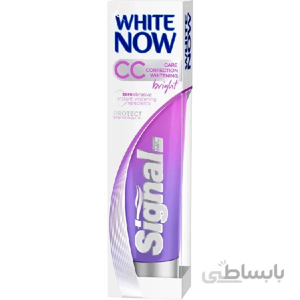 خمیر دندان سفید کننده فوری سیگنال White now cc