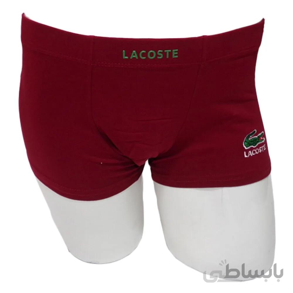 شورت نیم پا پنبه لاکرا مردانه آتیس طرح Lacoste