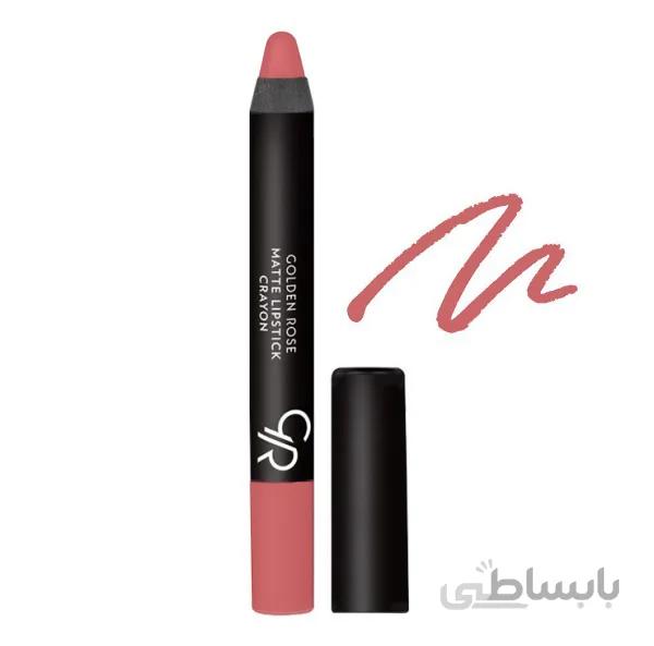 رژ لب مدادی گلدن رز شماره 23 ا Golden Rose Matte Lipstick Crayon No. 23
