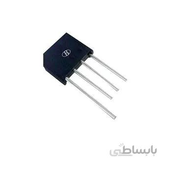 پل دیود 6A-1000V تخت شانه ای KBU610 برند B