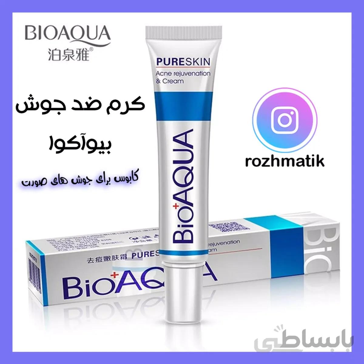 کرم درمان جای جوش و اسکار پوست بیوآکوا ا Acne PURE SKIN - BioAQUA Acne Scar Removal Rejuvenation Cream