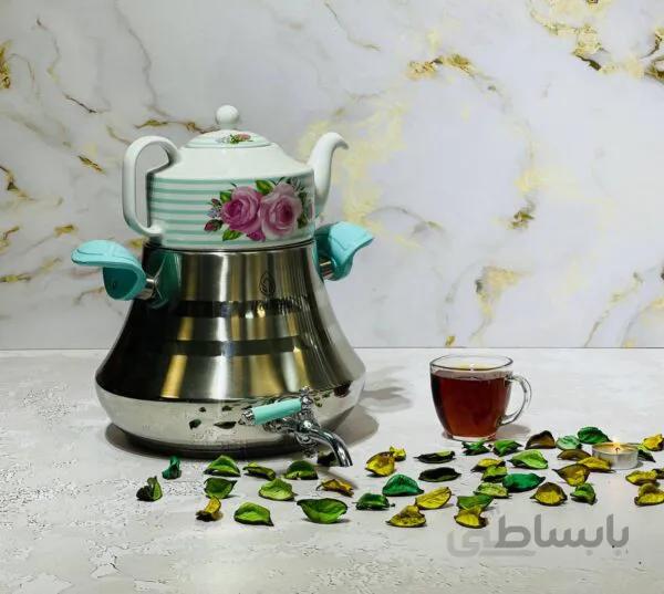 کتری قوری روهام مدل روما 6 لیتری رنگ سبز