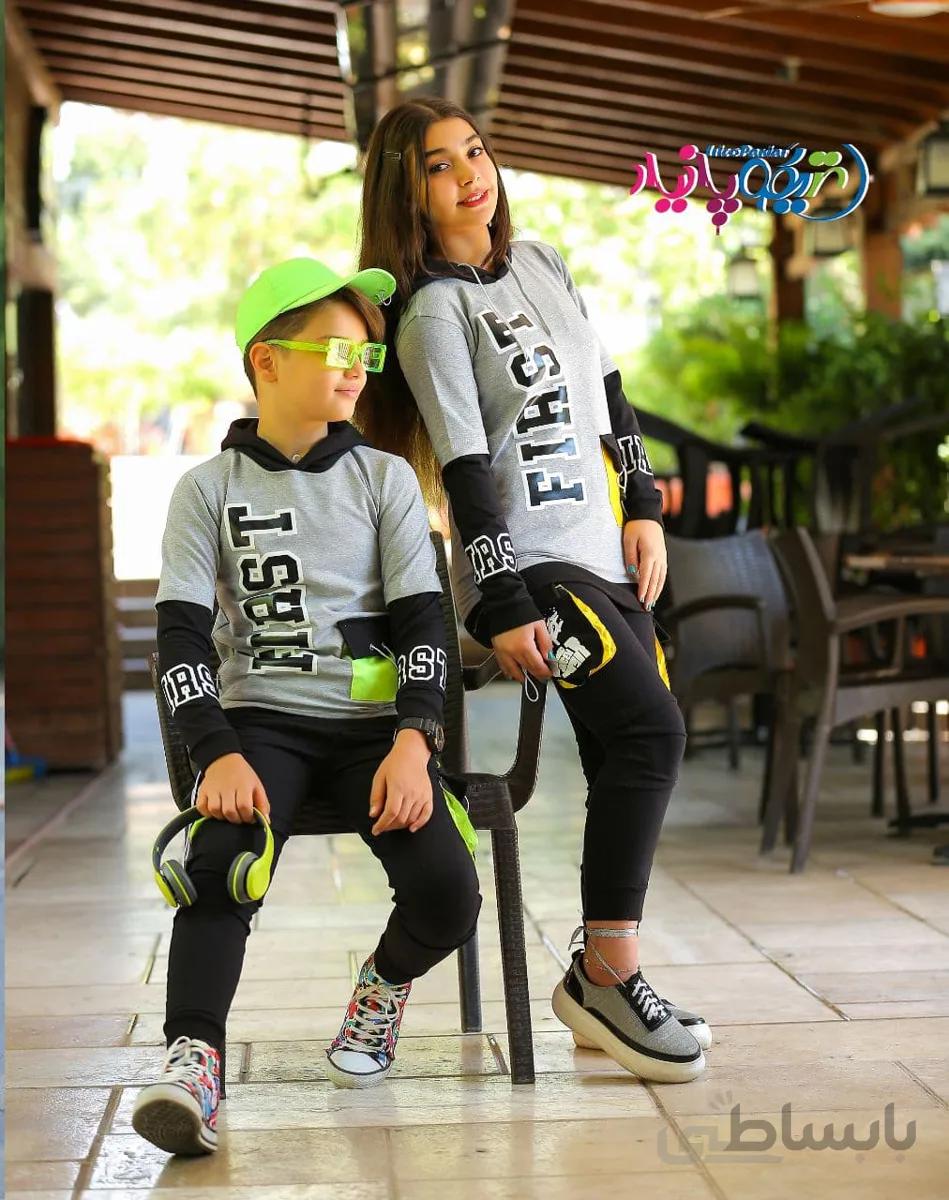 هودی ملانژ پنبه شلوار گلکسی (حداقل تعداد سفارش 16 عدد)